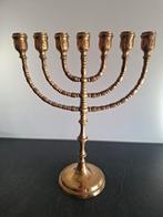 Grote Menora - Bewerkt, Antiek en Kunst, Antiek | Kandelaars, Ophalen of Verzenden, Koper of Brons