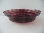 paarsglazen schaal W.J.Rozendaal, Kristalunie Maastricht, Antiek en Kunst, Antiek | Glas en Kristal, Ophalen of Verzenden