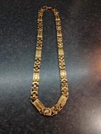 Gouden Konings ketting, Sieraden, Tassen en Uiterlijk, Kettingen, Ophalen, Zo goed als nieuw, Goud, Overige materialen