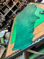 Groen kleur halve huid 1.5 mm dikte soepel A-34, Leer of Kunstleer, Ophalen of Verzenden, Zo goed als nieuw, 30 tot 120 cm