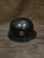 M34 SD Polizei Stahlhelm met liner, Verzamelen, Militaria | Tweede Wereldoorlog, Duitsland, Ophalen of Verzenden, Helm of Baret