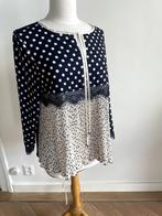 Amélie & Amélie: Mooie blauw-witte blouse. Maat XL, Kleding | Dames, Blauw, Maat 46/48 (XL) of groter, Ophalen of Verzenden, Zo goed als nieuw