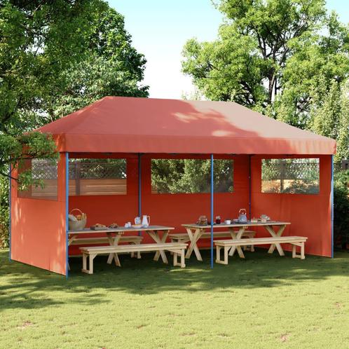 Partytent inklapbaar pop-up met 3 zijwanden, Tuin en Terras, Partytenten, Nieuw, Partytent, Minder dan 5 meter, Minder dan 4 meter