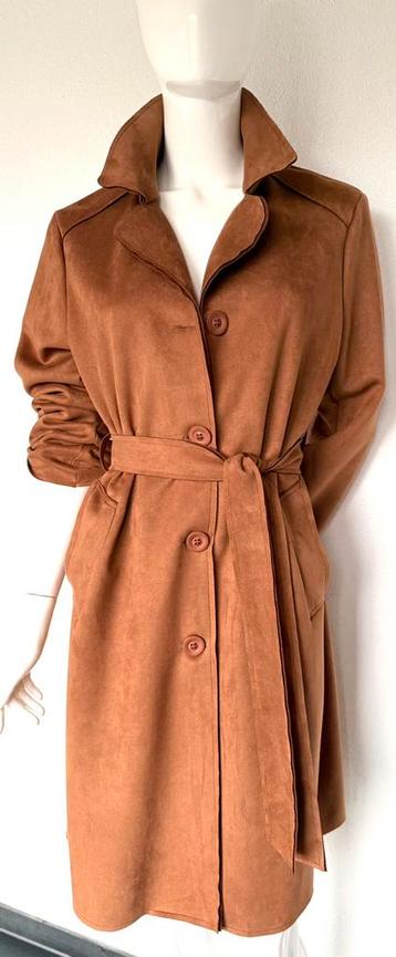 SIGNE NATURE TRENCHCOAT, BRUIN, 38,(NEW €189) ALS NIEUW💖💖 beschikbaar voor biedingen