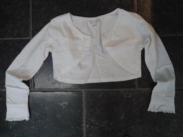 Bolero maat 134, wit C&A. beschikbaar voor biedingen