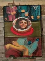 Michael Jackson Verjaardagstaart Schilderij, Ophalen of Verzenden
