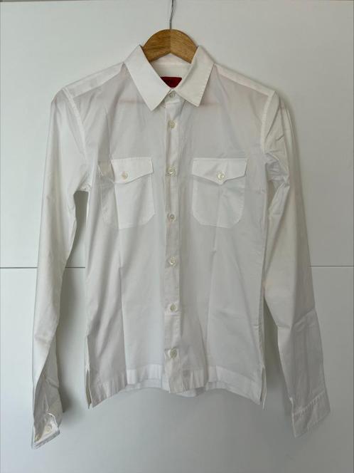 Overhemd Hugo Boss wit mt S, Kleding | Heren, Overhemden, Gedragen, Halswijdte 38 (S) of kleiner, Wit, Verzenden