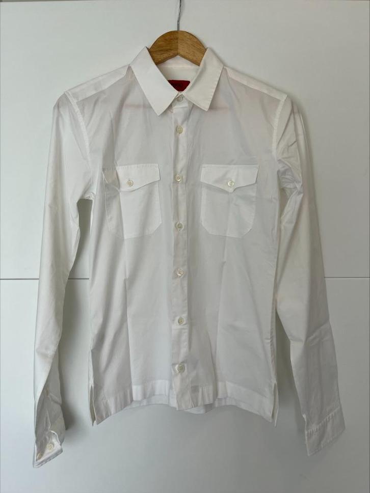 Overhemd Hugo Boss wit mt S, Kleding | Heren, Overhemden, Gedragen, Halswijdte 38 (S) of kleiner, Wit, Verzenden