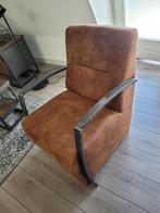 Mooie fauteuil cognac, Ophalen, Zo goed als nieuw, 75 tot 100 cm, 50 tot 75 cm