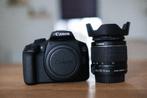 Canon EOS 1300D + 18-55mm EF-S (+ 55-250mm EF-S), Audio, Tv en Foto, Fotocamera's Digitaal, 18 Megapixel, Spiegelreflex, Canon