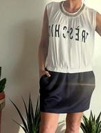 Tres Chic toffe jurk van G.Sel maat XL navy en creme, Verzenden, Zo goed als nieuw, Maat 42/44 (L), Blauw