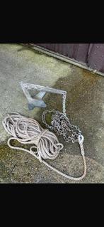 Anker 15kg met ketting en lijn, Ophalen of Verzenden, Gebruikt, Overige typen