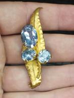 prachtige vintage broche oud Tsjechië, Ophalen of Verzenden, Zo goed als nieuw, Zilver, Overige materialen