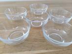 NIEUW. 6 stuks glazen schaaltjes, Nieuw, Ophalen of Verzenden, Overige stijlen, Glas