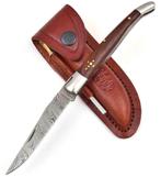 Damast stalen Laguiole zakmes  ..incl etui.., Ophalen of Verzenden, Nieuw