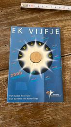 WK vijfje (gulden) in goede staat in kartonnen kaart, Ophalen of Verzenden, Koningin Beatrix, Euro's