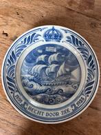 Delfts Blauw Bord - Recht Door Zee, Ophalen