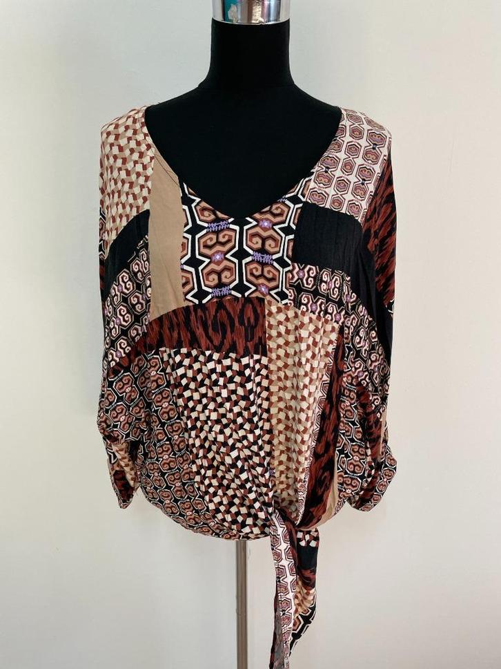 Top18 - Mooie Tramontana top in herfsttinten maat XL (1), Kleding | Dames, Tops, Zo goed als nieuw, Maat 46/48 (XL) of groter
