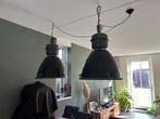 Industriële fabriekslamp (2 stuks) - E27, Huis en Inrichting, Lampen | Hanglampen, Ophalen, Gebruikt, 50 tot 75 cm, Metaal