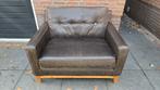 Love Seat Riviera Maison - Bruin Leer, Huis en Inrichting, Fauteuils, Gebruikt, Ophalen of Verzenden, Landelijk, 100 tot 125 cm