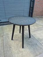 Bijzettafeltje zwart, Ophalen, Minder dan 55 cm, Gebruikt, Rond