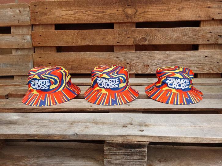 Zwarte Cross hoedjes/bucket hats, Kleding | Heren, Hoeden en Petten, Nieuw, One size fits all, Ophalen of Verzenden