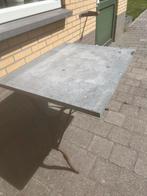 gietijzeren tafeltje met los blad, Tuin en Terras, Tuintafels, Ophalen, Gebruikt, Rond, Metaal