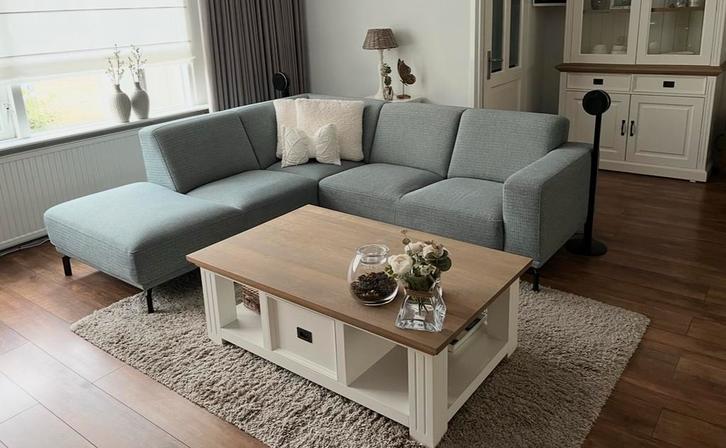 Montel hoekbank Viano •nette staat•, Huis en Inrichting, Banken | Complete zithoeken, Gebruikt, Metaal, Stof, Ophalen