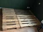 Pallet bed, Ophalen, Gebruikt, Tweepersoons, 140 cm