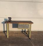 Werkbank met bankschroef en laden, Doe-het-zelf en Verbouw, Werkbanken, Ophalen, Gebruikt, 120 tot 170 cm, Bankschroef