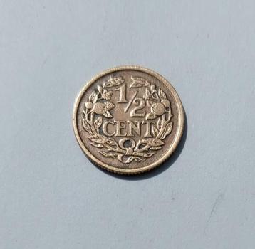 ½ cent uit 1928, Konin"g"rijk der Nederlanden beschikbaar voor biedingen