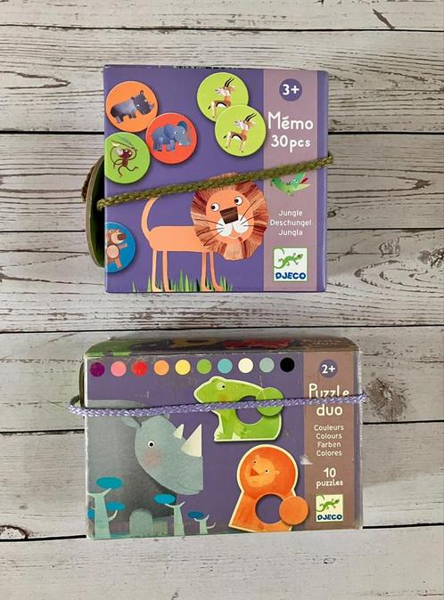 Djeco Memory & Puzzel set - Educatief Speelgoed, Kinderen en Baby's, Speelgoed | Educatief en Creatief, Gebruikt, Puzzelen, Ophalen