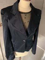 Zwart glans blazerjasje maat M, Ophalen of Verzenden, Zo goed als nieuw, Zwart