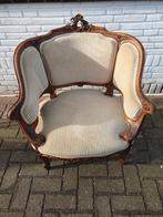 Rococo setje, driedelig, 1 bankstel en 2 fauteuils, Ophalen of Verzenden