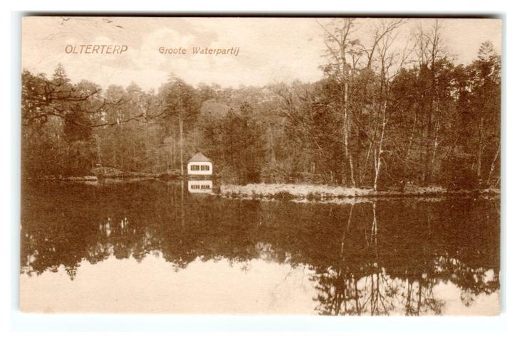 Olterterp, (onder Drachten) Groote Waterpartij, Verzamelen, Ansichtkaarten | Nederland, Ongelopen, Friesland, 1920 tot 1940, Verzenden