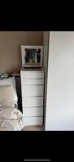 Witte malm ladekast, Huis en Inrichting, Ophalen, Zo goed als nieuw, 25 tot 50 cm, 50 tot 100 cm