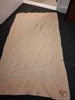 Vintage wollen deken - oudroze - 130x170 cm, Ophalen of Verzenden