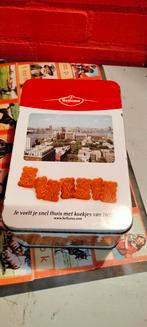 Hellema koekjesblik  speculaasblik, Verzamelen, Blikken, Ophalen of Verzenden, Gebruikt, Koek(jes), Overige merken