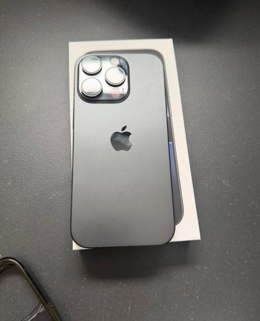 iPhone 15 pro 128GB Zwart, Telecommunicatie, Mobiele telefoons | Apple iPhone, Ophalen, 128 GB, Zwart, Zo goed als nieuw