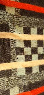 Vintage Deken Ruitpatroon 210x170, wollen geruite plaid, Huis en Inrichting, Woonaccessoires | Plaids en Woondekens, Gebruikt
