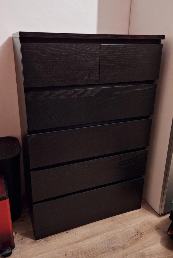 IKEA MALM ladekast, Huis en Inrichting, Kasten | Ladekasten, Zo goed als nieuw, 100 tot 150 cm, 50 tot 100 cm, 25 tot 50 cm, 3 of 4 laden