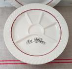 Vintage Bistro fondue/gourmet borden, Boch, Huis en Inrichting, Keuken | Servies, Gebruikt, Ophalen of Verzenden, Bord(en), Effen