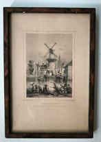 Staalgravure "De Pelicaan" Rotterdam, Antiek en Kunst, Kunst | Etsen en Gravures, Ophalen of Verzenden