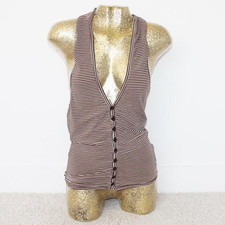 Dirk Bikkembergs Topje - 99 (M) € 25,-, Kleding | Dames, Tops, Zo goed als nieuw, Maat 38/40 (M), Overige kleuren, Zonder mouw