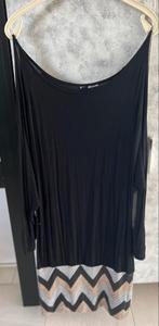 Zwarte jurk met pailletten maat 40-42, Maat 38/40 (M), Ophalen of Verzenden, Zo goed als nieuw, Zwart