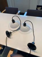 2x Stilnovo Milano Hanglampen Ø28cm, Modern design, Gebruikt, Ophalen of Verzenden, Metaal
