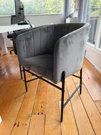 6 grijze velvet eetkamerstoelen, Ophalen, Nieuw, Vijf, Zes of meer stoelen, Stof