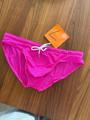 neon roze zwemslip, maat L, neon roze beschikbaar voor biedingen
