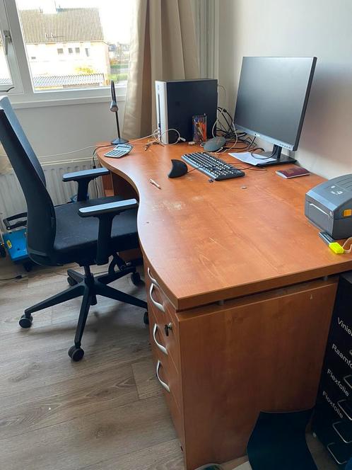 Bureau met ladekasten, Huis en Inrichting, Bureaus, Gebruikt, Ophalen of Verzenden