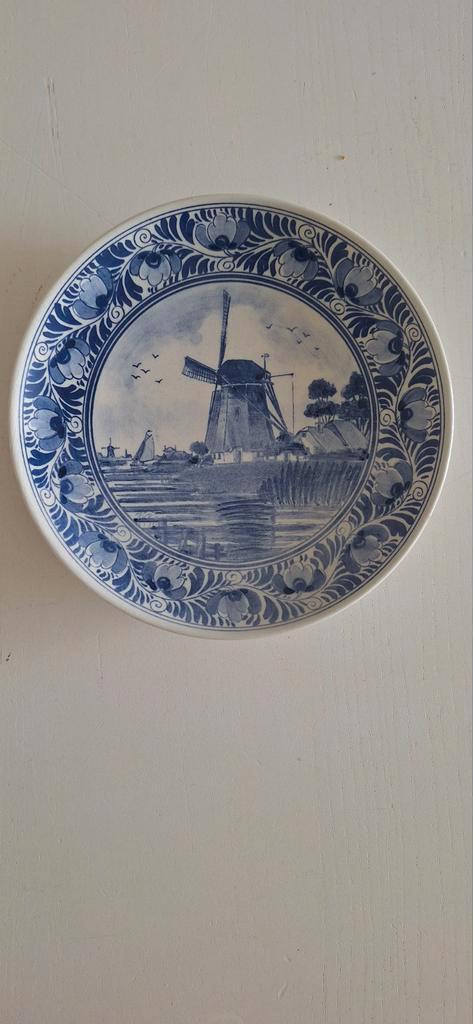 Delfts Blauw Bord - Hollandse Molen, Antiek en Kunst, Antiek | Wandborden en Tegels, Ophalen of Verzenden